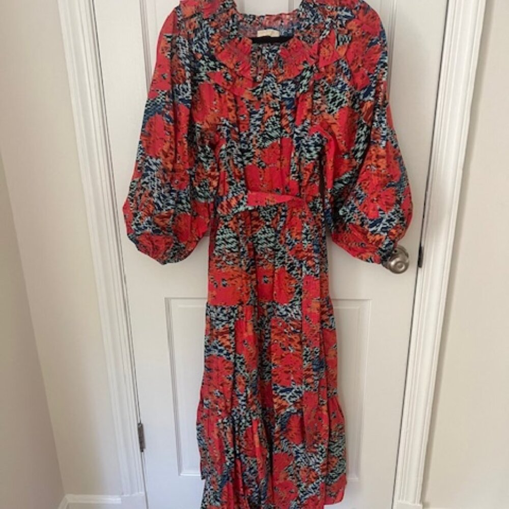 Ulla Johnson "Beatrix" Poplin Midi Dress